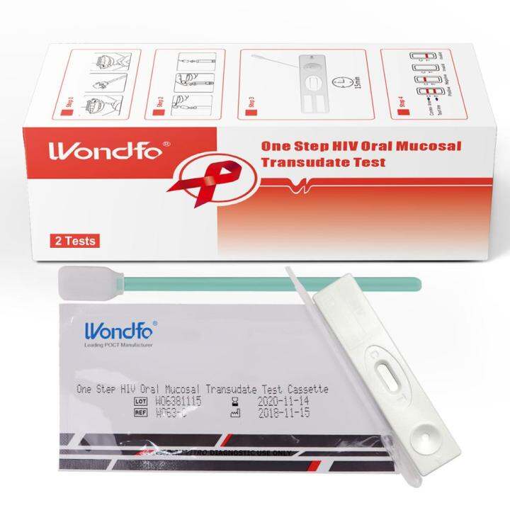 COD Free Cas♘】 ohixyl Wondfo Hiv Saliva Test Kits One Step Hiv Oral