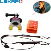 Bite LBKAFA ชุดคิทฮีโร่6 SJ8 Gopro เมาท์7 SJ4000อุปกรณ์เสริมสำหรับเล่นเซิร์ฟสำหรับ8ปาก SJ5000วิดีโอและกล้องแอคชั่นแคมคอร์เดอร์