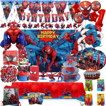 Spiderman Cake Birthday Decorations Toppers Action Figure Party Decoration