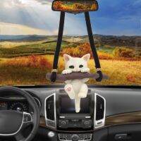 【jw】۞❃  Pingente decorativo de galho gato para carro acessório decoração automóveis pendurado ramo fofo