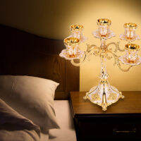 Retro Home Candelabra เชิงเทียนลายนูนยุโรปโต๊ะอาหารค่ำ งานแต่งงาน Decor