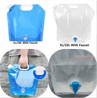 Water Bags With faucet Water Tank Foldable Portable Drinking Outdoor Camp Cooking Picnic BBQ Water Container Bag Carrier 5L/10L