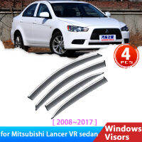 กระจกหน้ารถสำหรับ Mitsubishi Lancer EX VR ซีดาน Galant Forti 9 2008 ~ 2017อุปกรณ์เสริม Deflectors Trim รถ Window Visor Rain Eyebrow