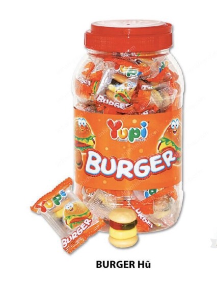 Kẹo dẻo burger yupi hủ 36 viên kẹo dẻo hamberger - ảnh sản phẩm 1