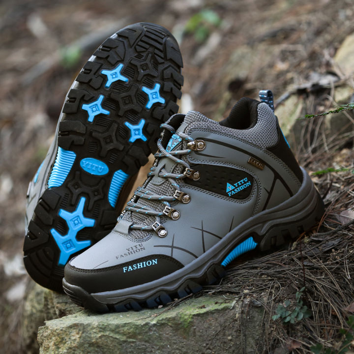 STUJZY Hiking Shoes for Men Big Size Low-Top Hiking Shoes Winter Boots ...