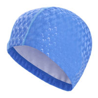 PU Coating Men Women Swim Pool Swimming Cap Shiny Shark Skin Elastic Bathing Hat Waterproof Long Hair Ear Protection for Adults Swim Caps