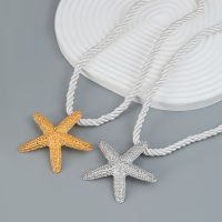 Summer Necklace Party Accessories Metallic Sea Wind Pendant American Necklace European Necklace Starfish Necklace