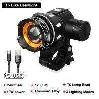 （ใหม่）จักรยาน LightLight ไฟท้าย USB ชาร์จ LampHeadlight Luz Delantera Bicicleta อุปกรณ์เสริมสำหรับจักรยาน