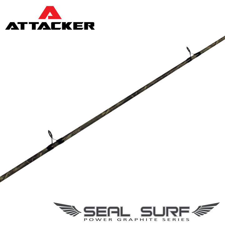 เบ็ดตกปลาชายฝั่ง-attacker-seal-surf-3-6m-spin-section-2-action-150-120g