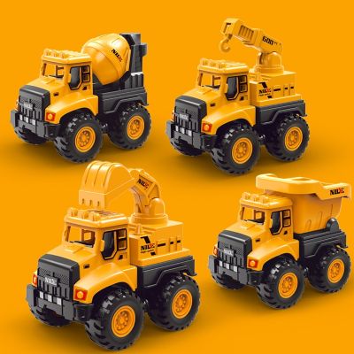 ♦▲▥ jiozpdn055186 Brinquedo da inércia do menino caminhão construção basculante mistura máquina escavadora das crianças
