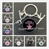 【LZ】✣  Ginasta pingente com Crystal Design ginástica rítmica Keychain Memorial Gift Novo 2023