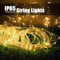 300 LED Rope Tube Lights Solar Powered Warterproof Fairy String Lights Decoration Christmas Garden Street Patio Balcony Garland