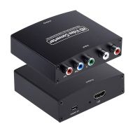 YPbPr Ke HDMI-Kompatibel dengan 1080P Adaptor Konverter Audio Video RCA Ke HD Adaptor Konverter Konektor untuk PS2 DVD PSP Xbox HDTV