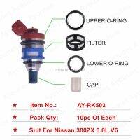 10ชุดสำหรับ Nissan 300ZX 16600-85E06/FJ142 16600-66U0 0หัวฉีดน้ำมันชุดเครื่องมือซ่อม Gratis Ongkir คุณภาพสูงสำหรับ AY-RK503