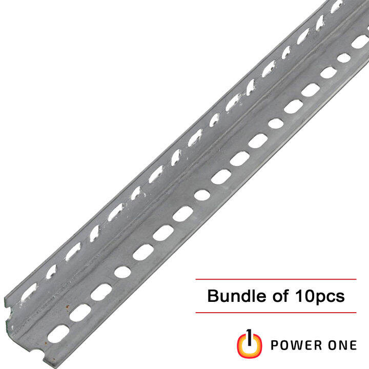 Steel Slotted Angle Bar, 10ft (11/4'' x 11/4'' x 1.8mm) (10 pcs) with