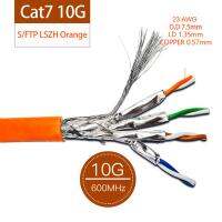 [HOT HAIXWLXKWW 589] สาย Lan เครือข่าย Gigabit Cat6 UTP FTP 10GBit Cat6A Cat7 SFTP สายการติดตั้งสายทองแดงปราศจากออกซิเจนในร่ม LSZH