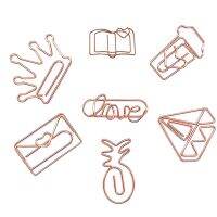 35 Pcs Cute Paper Clips Paper Clips in the Shape of a Love Diamond Crown-Funny Bookmark Marker Clip for Office School