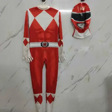 Authentic Adult Power Rangers Red Ranger Costume 