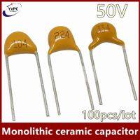 100Pcs 50V monolithic ceramic capacitor 10PF ~ 10UF 102 104 105 106 103 473 334 22PF 47NF 220NF 1NF 4.7UF 1UF 100NF 330NF 0.1UF Electrical Circuitry P