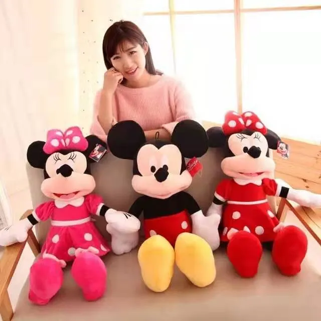 mickey and minnie stuffed toys