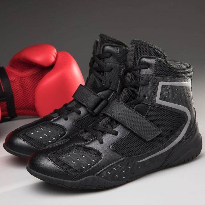 2023-new-cross-border-new-big-yards-mens-and-womens-boxing-wrestling-shoes-shoes-breathable-light-sanda-training-shoes-fight