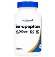 Nutricost Serrapeptase 40,000 SPU, 120 Capsules - Gluten Free, Non-GMO, and Vegetarian Friendly