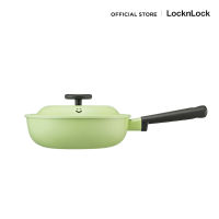 LocknLock กระทะก้นลึก พร้อมฝา Decore Wok Spring Edition 22 ซม. รุ่น LDE1227IH