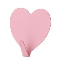 1pc Cute Heart Shape Hooks Self Adhesive Hooks Steel Strong Sticky Wall Door Hang Kithcen Bathroom Storage Organizer