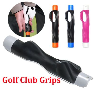 Portable Golf Club Grip Rubber Golf Grip Corrector Beginner Gesture Swing Trainer Golf Grip Calibrator Correct Training Grip Aid