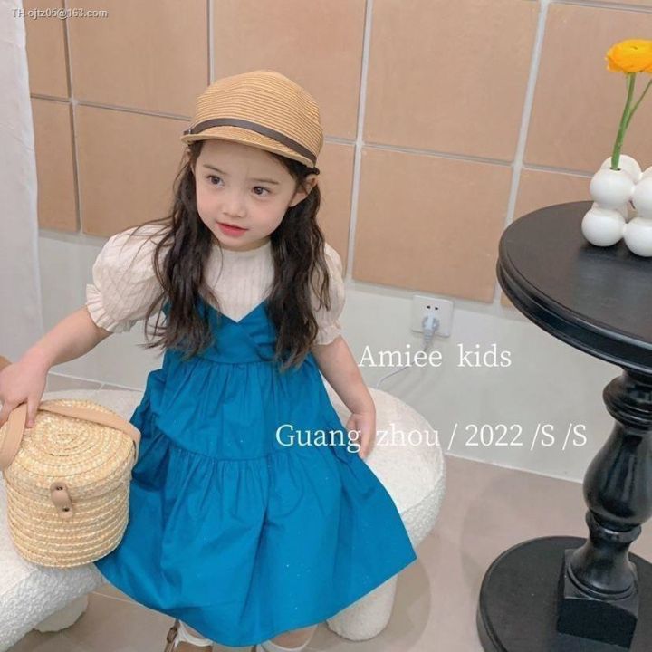 holiday-two-of-the-girls-dress-summer-2022-children-a-new-western-style-han-fan-female-child-hubble-bubble-sleeve
