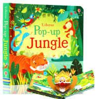Usborne jungle stereoscopic book pop up jungle English original picture book popular science books flip book hardcover illustrations exquisite childrens picture book 1-2-3-4-5-6 years old parent-child reading