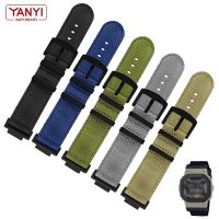 （Bar watchband）อะแดปเตอร์สายนาฬิกาไนลอน22สเตนเลสสตีล,ขนาด16มม. สำหรับ GA-110 G-Shock Casio นิ้ว/100/120 GD-100สายนาฬิกาขั้วต่อ5610 DW-5600