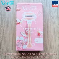 Gillette® Venus Comfortglide White Tea 3 Blades 1 Razor 2 Cartridgesยิลเลตต์วีนัส ชุดมีดโกน สำหรับผู้หญิง