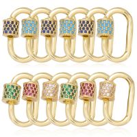 Juya Handmade Creative Pendant Fasteners Spring Locks Lobster Screw Carabiner Clasps Accessories For DIY Charms Jewelry Making DIY accessories and oth