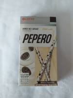 Lotte Pepero ไวท์ คุกกี้ เปปเปอโร บิสกิตแท่งเคลือบไวท์ช็อกโกแลต ตราล็อตเต้ 32g