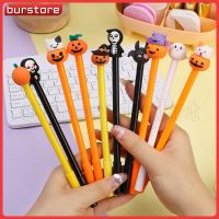 Burstore【สินค้าขายดี】ของขวัญหมึกดำปากกา0.5มม./ของขวัญเครื่องเขียนโรงเรียนน่ารักอุปกรณ์สำหรับการเขียน/ปากกาหมึกเจลผีฮาโลวีนค้างคาวฟักทอง0823สุดสร้างสรรค์/ปากกาการ์ตูน