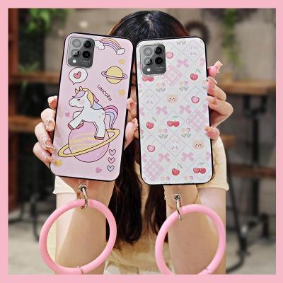 trend ring Phone Case For TCL T-Mobile Revvl6 Pro/T Phone Pro soft shell Back Cover texture hang wrist funny dust-proof