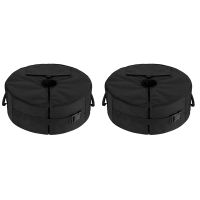 2X Umbrella Base Weight Bag,Round Terrace Umbrella Base Detachable Windproof Fixed Sandbag