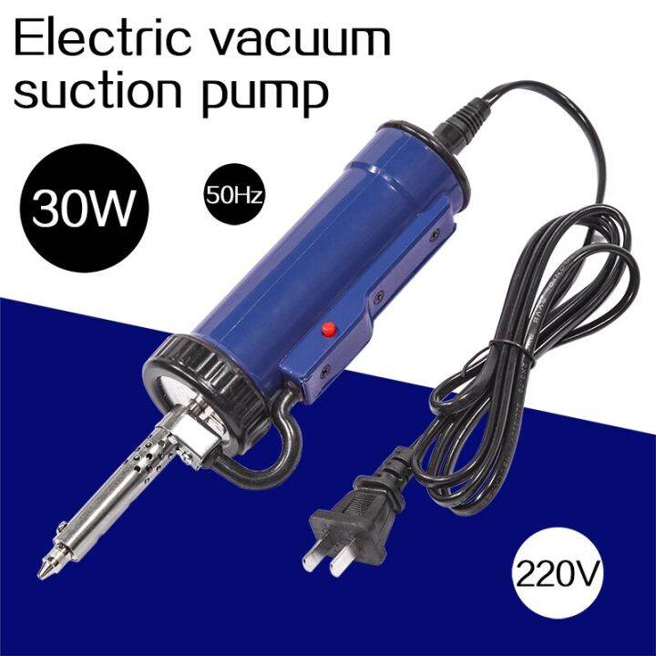 30W 220V Solder Sucker 50Hz Electric Vacuum Desoldering Pump Iron Gun