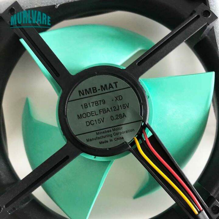 NMBMAT FBA12J15V DC15V 0.28A Refrigerator Cooling Fan Motor For