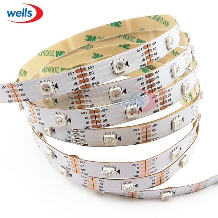 Ws2813 Ws2812b Updated Dual-signal 30/60/144 Pixels/leds/m Led 5v Strip ...