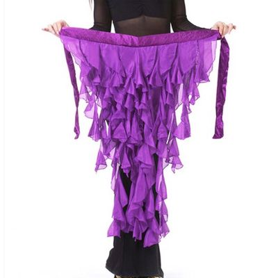 hot【DT】 New style Belly dance costumes chiffon tassel belly hip scarf for women dancing belts 12 kinds of colors