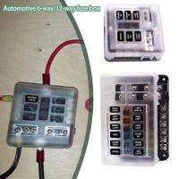 12 Ways 6 Ways Fuse Block With Led Indicator Light Connector Fuse Holder Auto Marine 32v Box 12v Switch Fuse Car O9w0