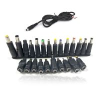 【lz】¤♤  Laptop Adaptador de Alimentação AC DC Jack Carregador Conectores Cabeça de Conversão Conector Universal Plug 31PCs