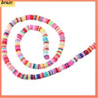 BRAIN 3400 PCS โพลิเมอร์ดินเหนียว ลูกปัดดอกไม้ heishi 6mm ครับ ดอกไม้แบนราบ ลูกปัดแผ่นไวนิล ทำเครื่องประดับ DIY ดอกไม้ประดับดอกไม้ ลูกปัดดอกไม้แบน กำไลข้อมือสร้อยข้อมือ