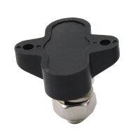 3/8 Inch Stainless Steel Single Stud Power Junction Block - Black