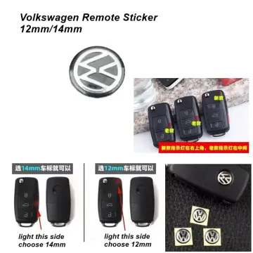 Logo stickers Sticker VW Blue Volkswagen key 14 mm