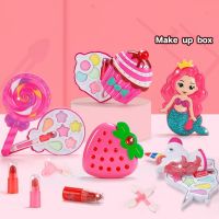 Simulation Girl Pretend Princess Makeup Toys Play House Childrens Cosmetics Lipstick Eyeshadow Set For Kids Party Cosplay Game