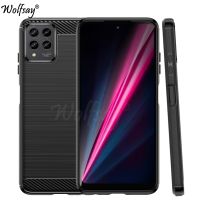 （ใหม่）สำหรับ T-Mobile REVVL 6 Pro 5G Case ซิลิโคนคาร์บอนไฟเบอร์ปกหลังสำหรับ T-Mobile REVVL 6 Pro Case สำหรับ T-Mobile REVVL 6 Pro 5G Case