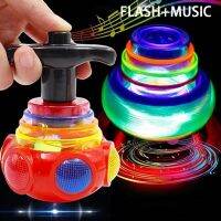 Colorful Flashing Music Spinning With Launcher Children Gifts Kids Jouets Et Loisirs